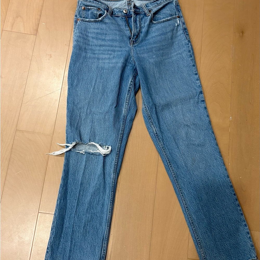 Abercrombie & Fitch Blue Straight Leg Jeans